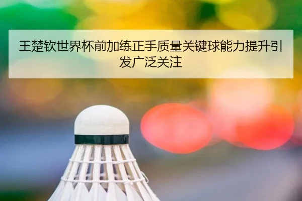 王楚钦世界杯前加练正手质量关键球能力提升引发广泛关注